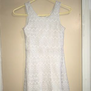 Kids White Floral Dress